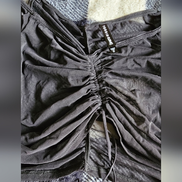Torrid sheer mesh whimsigoth Y2K crop top, size 0 - Picture 5 of 5
